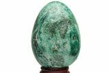 Polished Malachite Egg - Peru #217330-1
